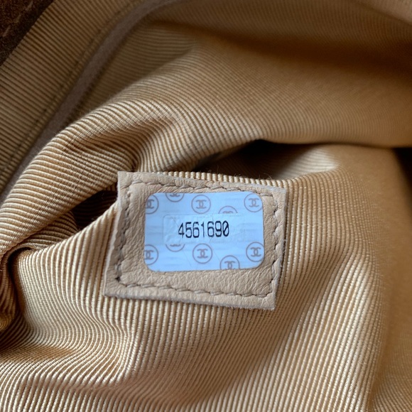 EXTRA PICTURES of Sand Suede Chanel bag - Picture 5 of 5